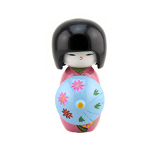 FQ marca tradicional pequeño bebé antiguo mini lindo madera kokeshi muñeca japonesa